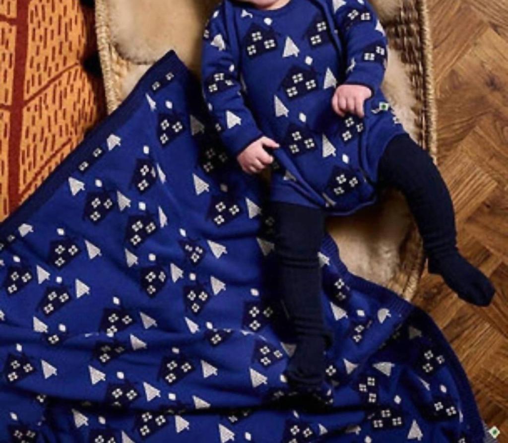 The Bonnie Mob Babys Folksy Romper In Blueberry