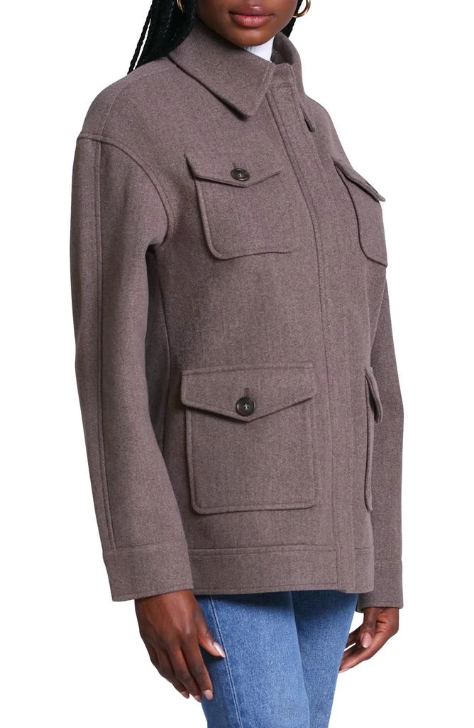 Avec Les Filles Relaxed Faux Wool Utility Shacket 3