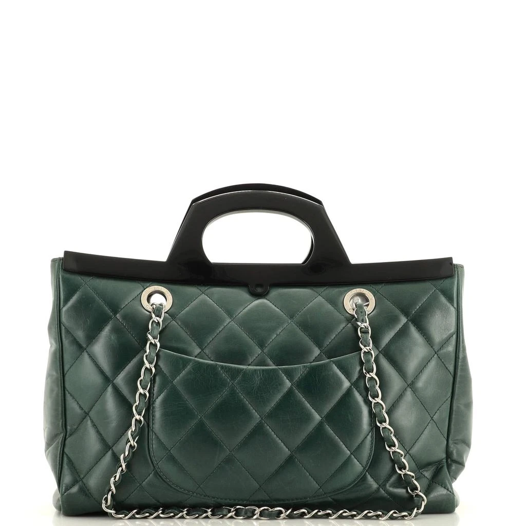 Chanel CC Delivery Tote Quilted Glazed Calfskin Small 3