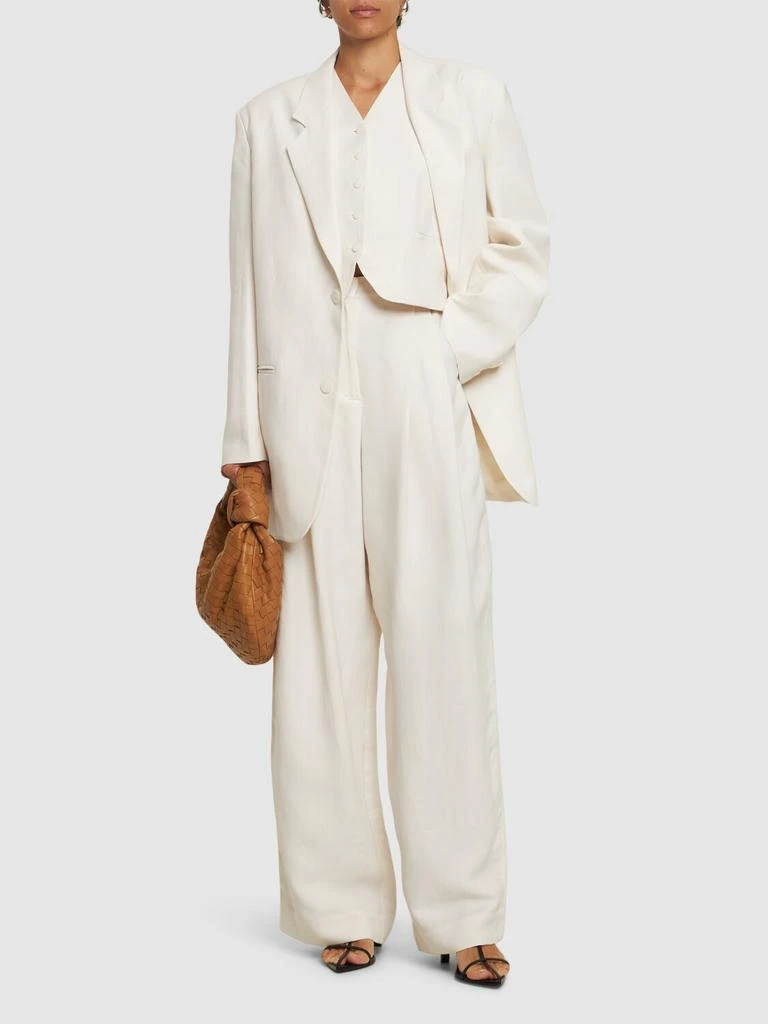 The Frankie Shop Aiden Linen & Viscose Blazer 1