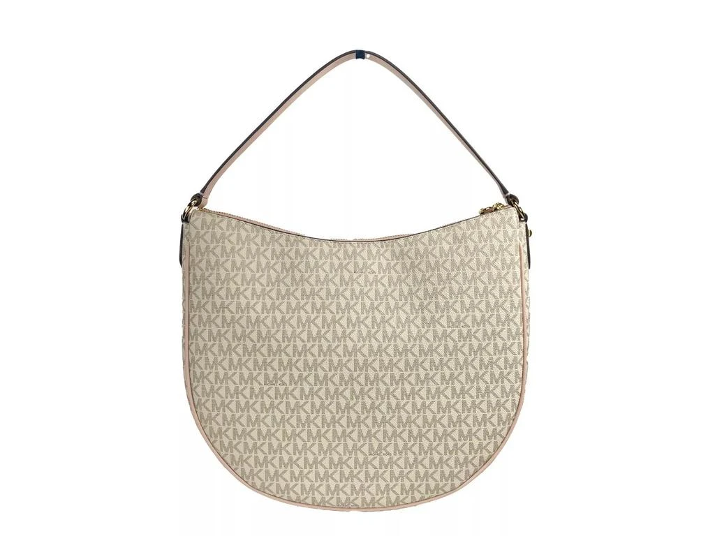 Michael Kors Large Dover Half Moon Crossbody Bag Purse Powder Blush Multi 2