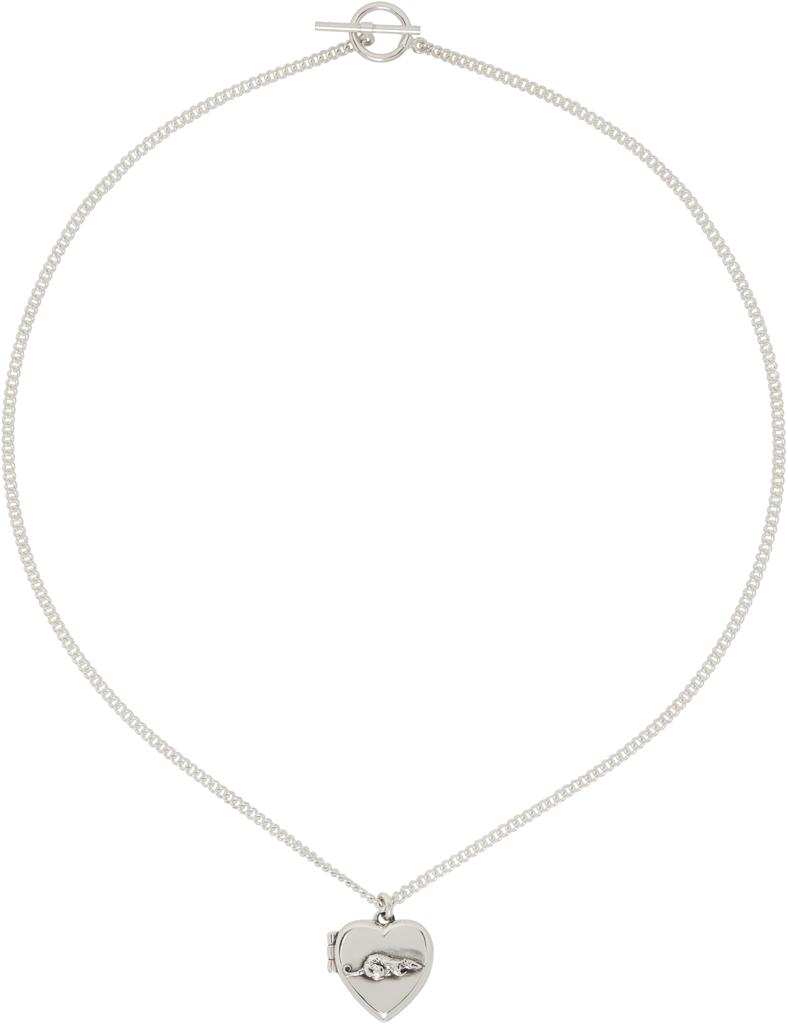 Enfants Riches Deprimes Silver Rat Locket Necklace