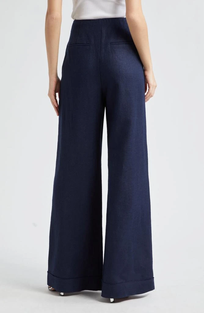 Ramy Brook Dalia Pleated Wide Leg Pants 3