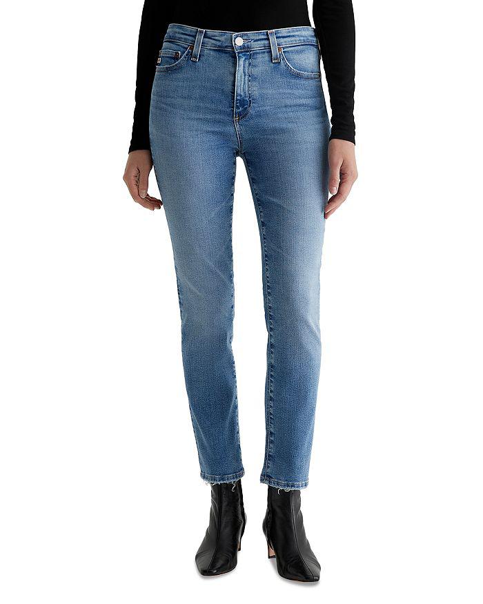 AG M-R High Rise Slim Straight Jeans in 18 Years