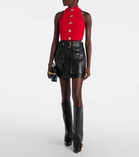Balmain Anthem leather knee-high boots 3