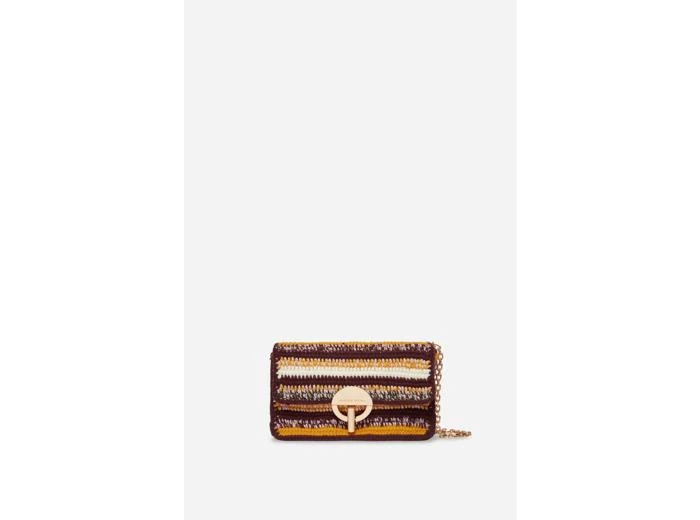 VANESSA BRUNO Petit Sac Moon en Laine Made in Madagascar 1