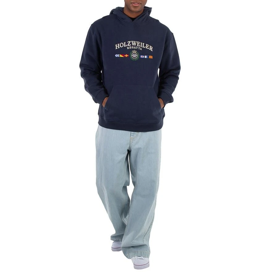 HOLZWEILER Holzweiler Men's Dk. Blue Fleece Cooper Regatta Hoodie, Size Small 1