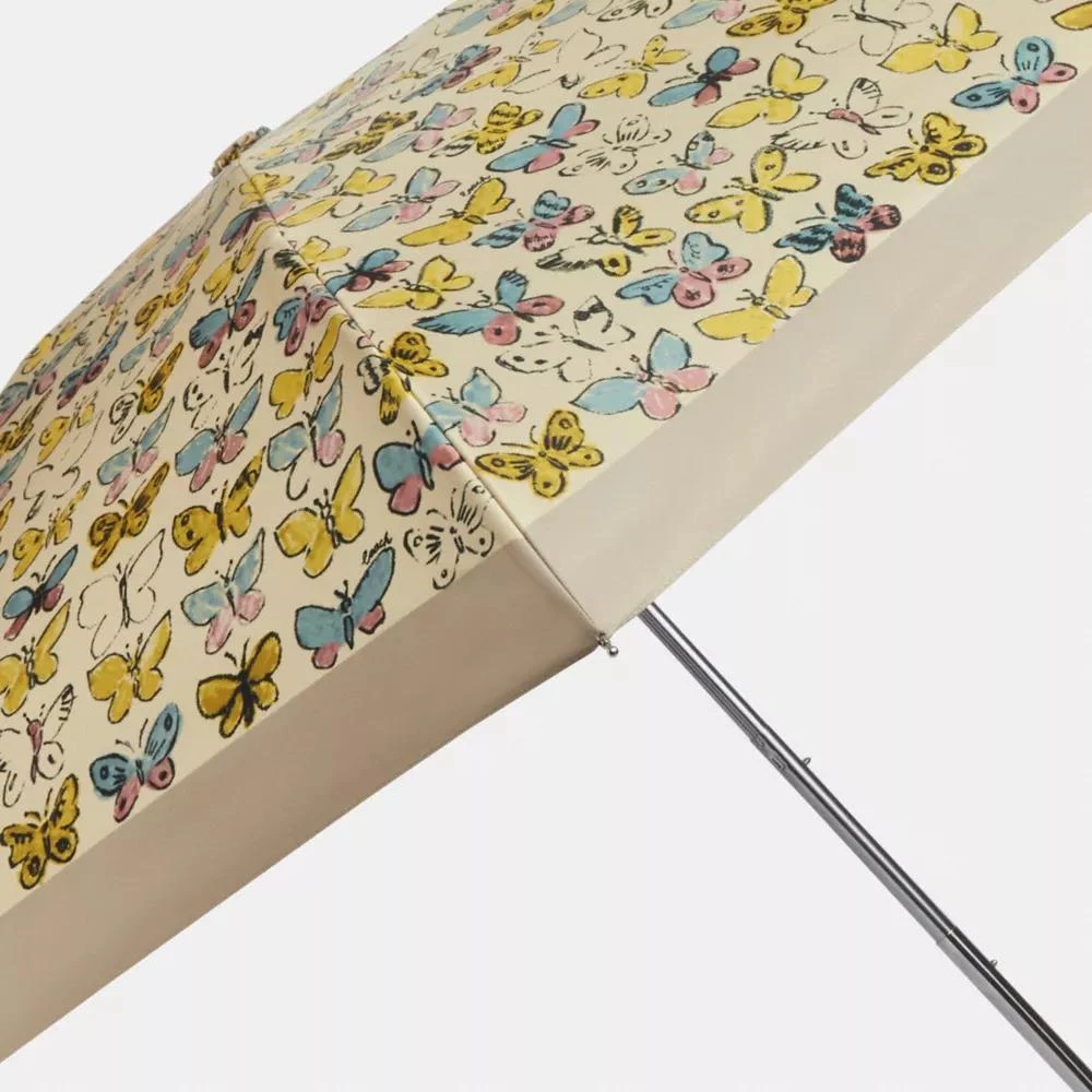 Coach Uv Protection Mini Umbrella In Butterfly Print 2