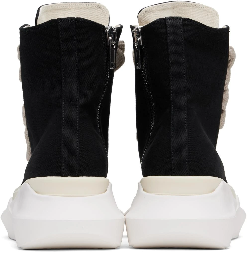 Rick Owens Black Hollywood Jumbo Laces Abstract Sneaks Sneakers 2
