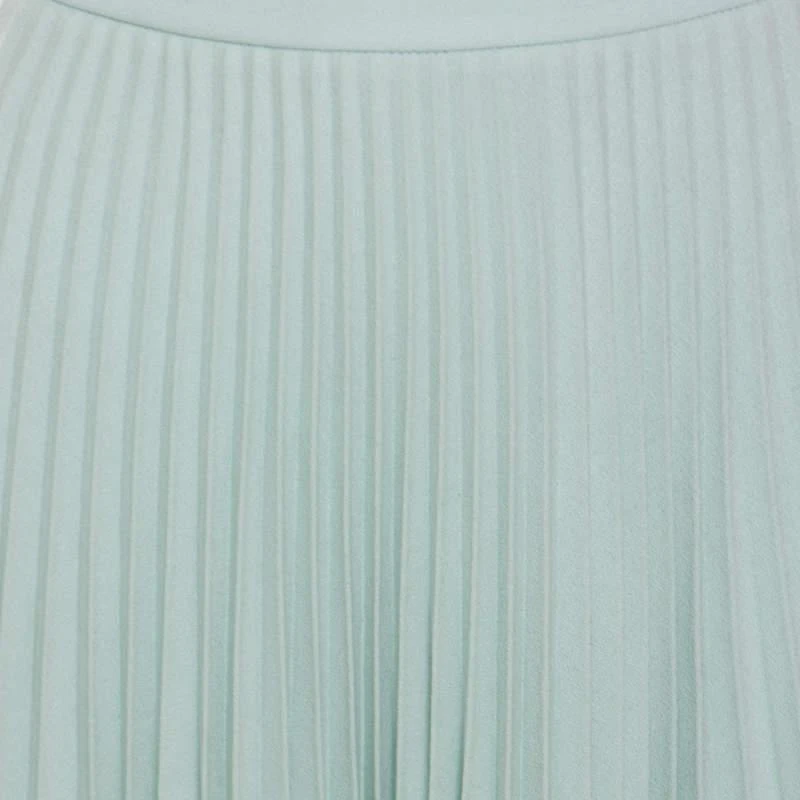 CHRISTOPHER KANE Christopher Kane Mint Green Wool Pleated Mini Skirt S 4