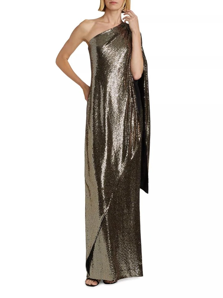 PRABAL GURUNG Sari One-Shoulder Maxi Dress 3