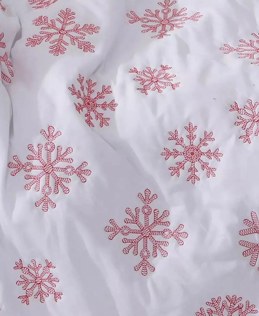 Levtex Snowflake Reversible Sherpa Quilted Throw, 50" x 60" 3