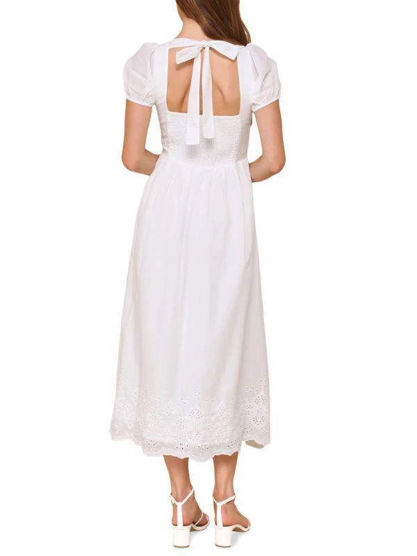 Lulus Schiffli Hem Cotton Midi-Dress 2