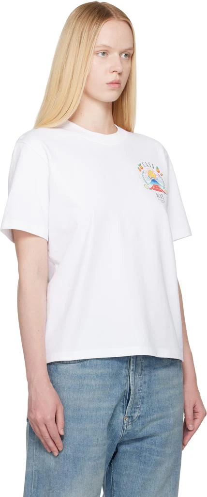Casablanca White 'Casa Way' Mountain T-shirt 2