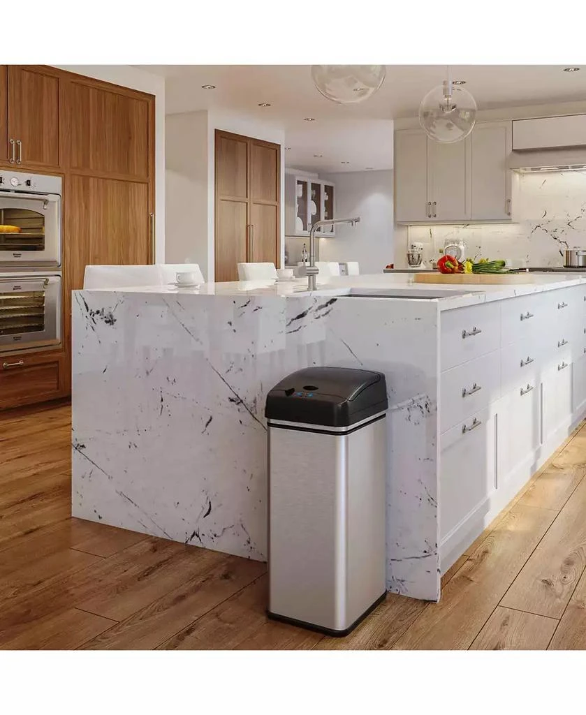 iTouchless Stainless Steel Kitchen and Bathroom Sensor Trash Cans with ...
