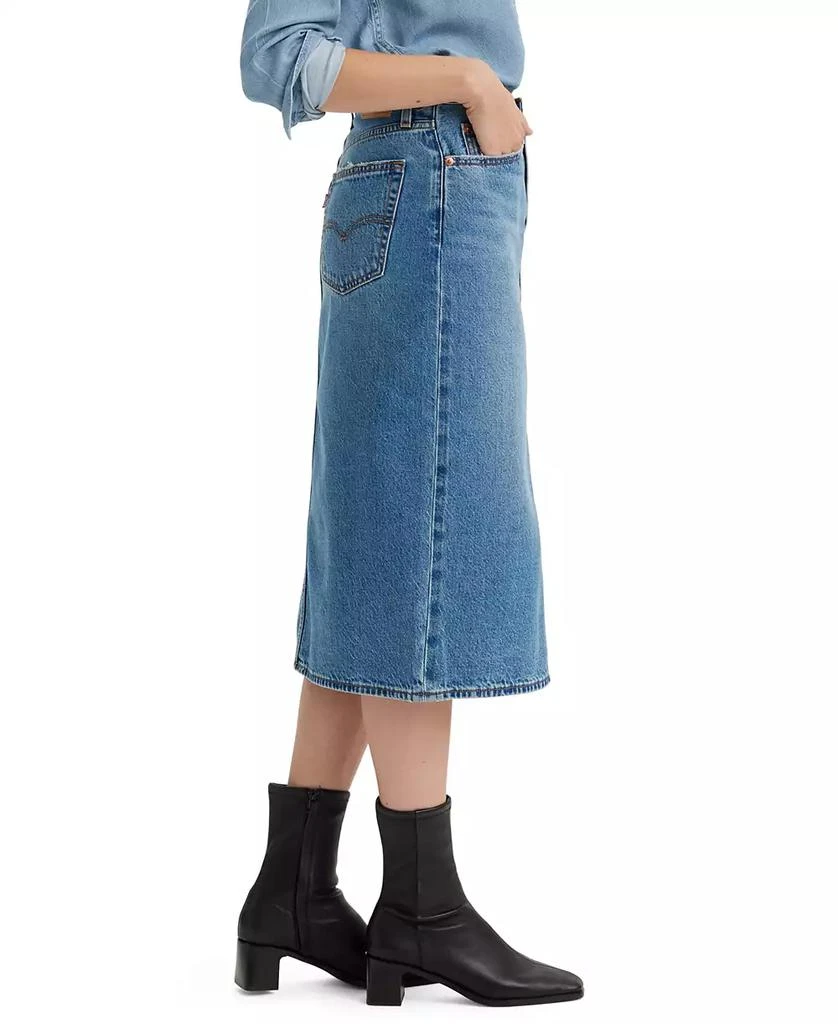 Levi's Women's Side-Slit Denim Midi Skirt 3