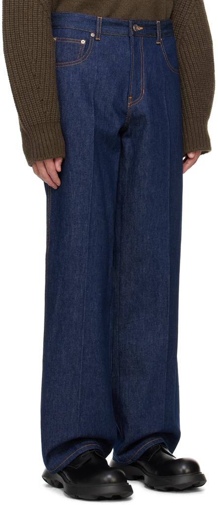 Recto Blue Vincent Straight Fit Jeans