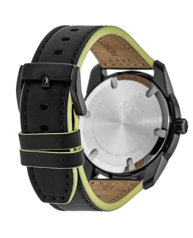 Movado Movado Bold Verso Black Dial Leather Strap Men's Watch 3600696 4