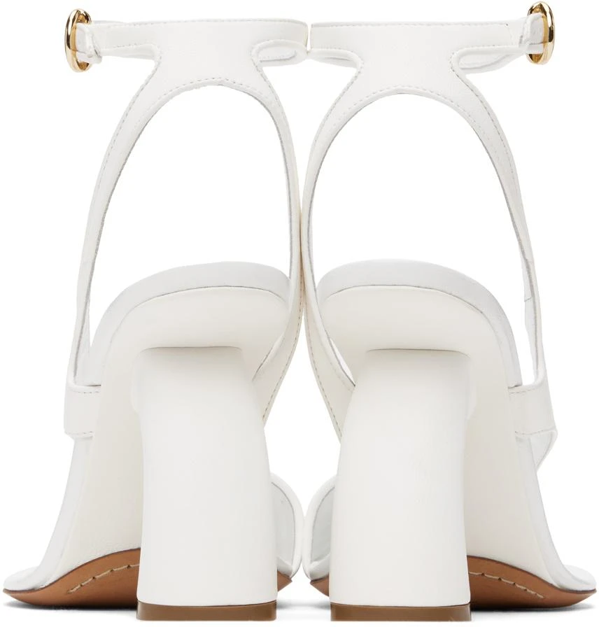 Dries Van Noten White Leather Heeled Sandals 2