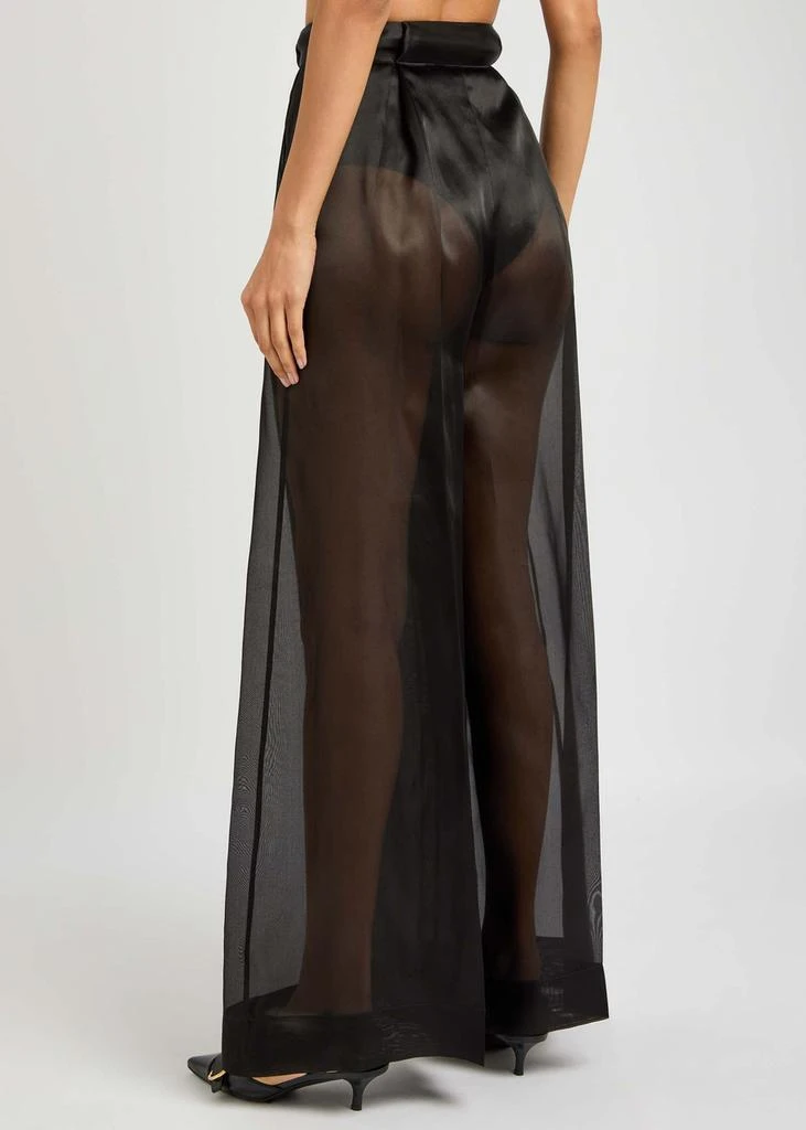 A.W.A.K.E MODE Wide-leg organza trousers 3