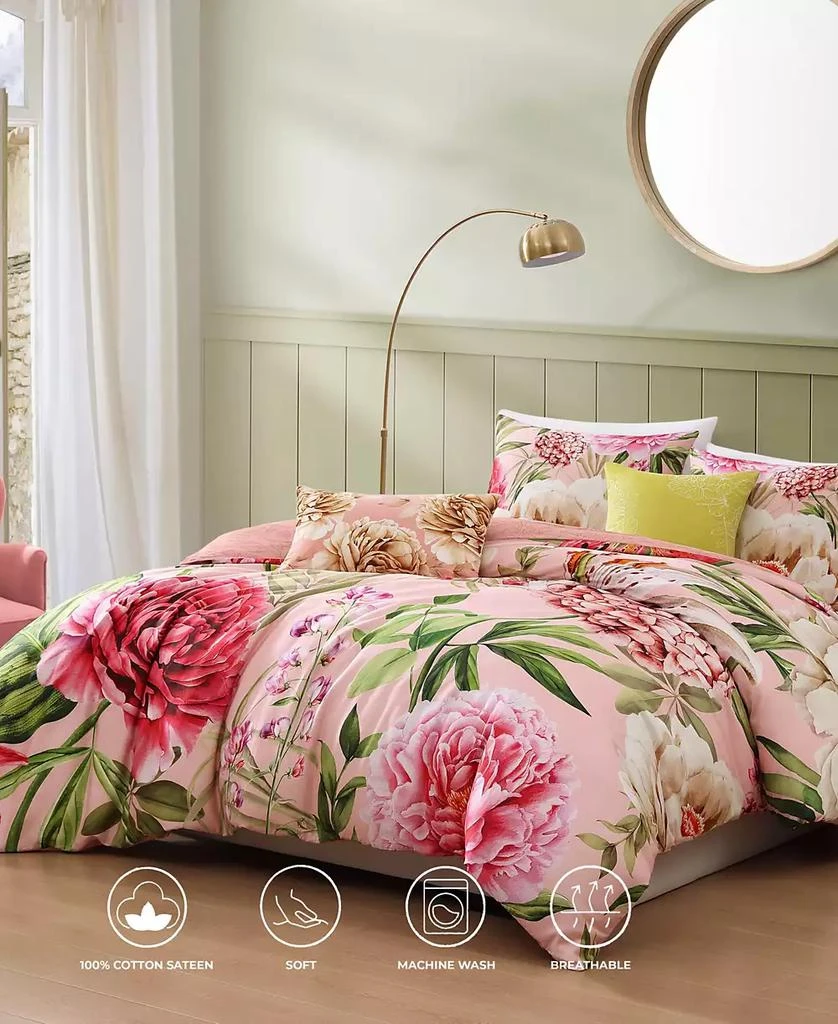 Bebejan Spring Forever Bedding 100% Cotton Sateen 5 Piece King Size Reversible Comforter Set 2