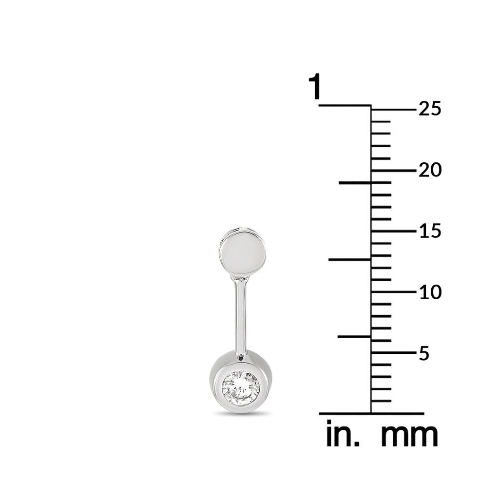 Non Branded 14K White Gold 0.58 ct Diamond Earrings 3