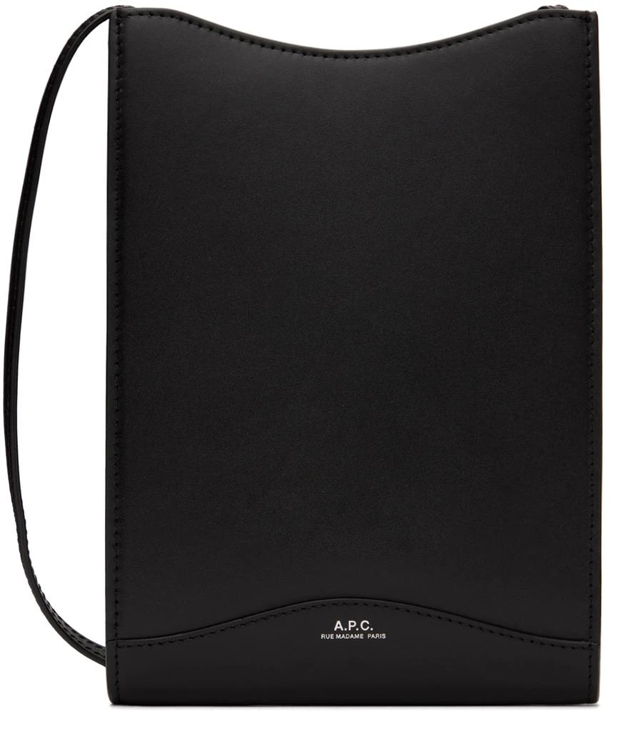 A.P.C. Black Jamie Large Neck Pouch 1