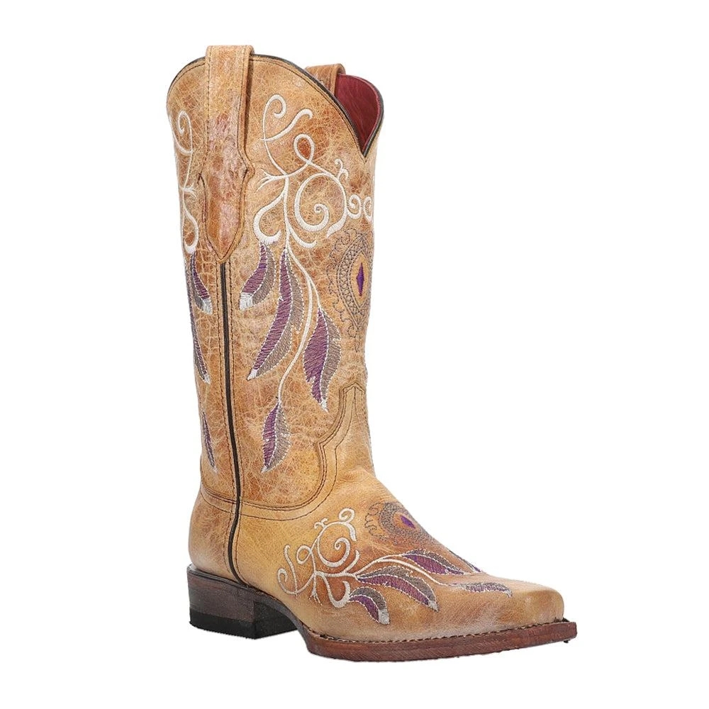 Ferrini Dreamer Embroidered D-Toe Cowboy Boots 2