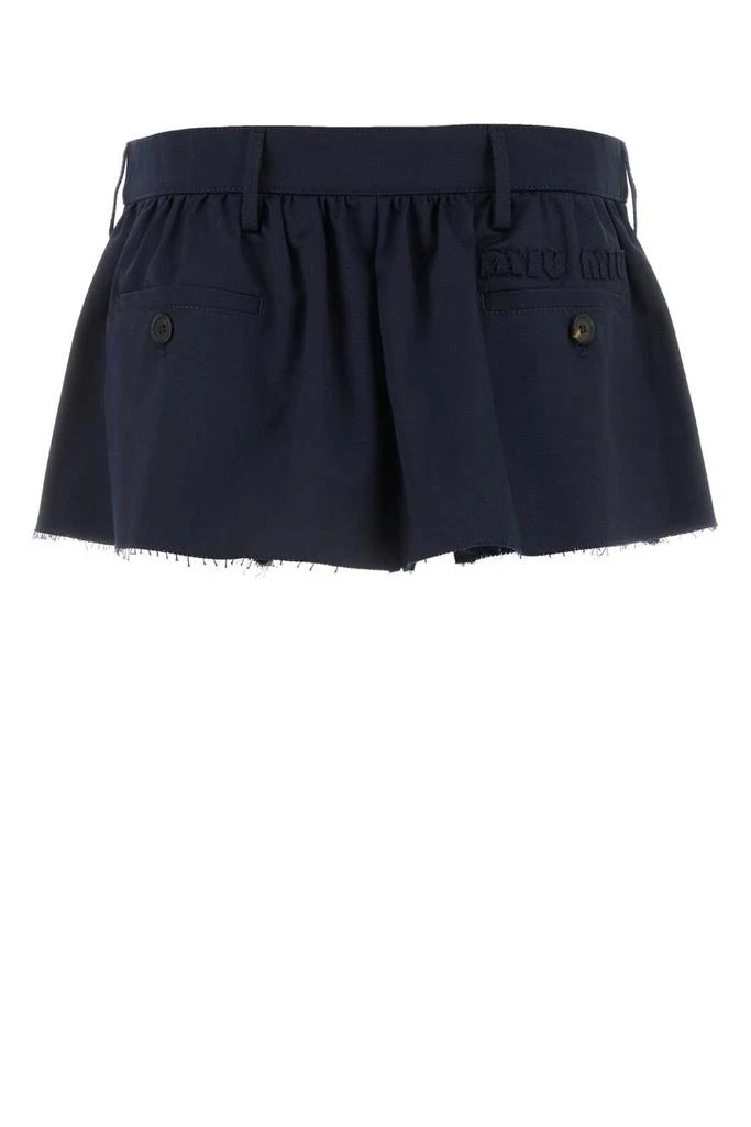 Miu Miu Miu Miu Low-Rise Chino Flared Mini Skirt 2