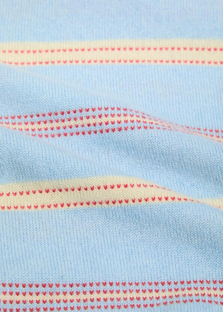 Guest In Residence Collegiate striped cashmere polo jumper 5