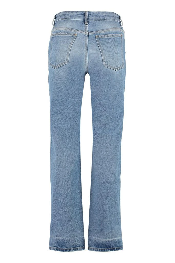 Off-White Off-White Button Detailed Straight Leg Jeans 2