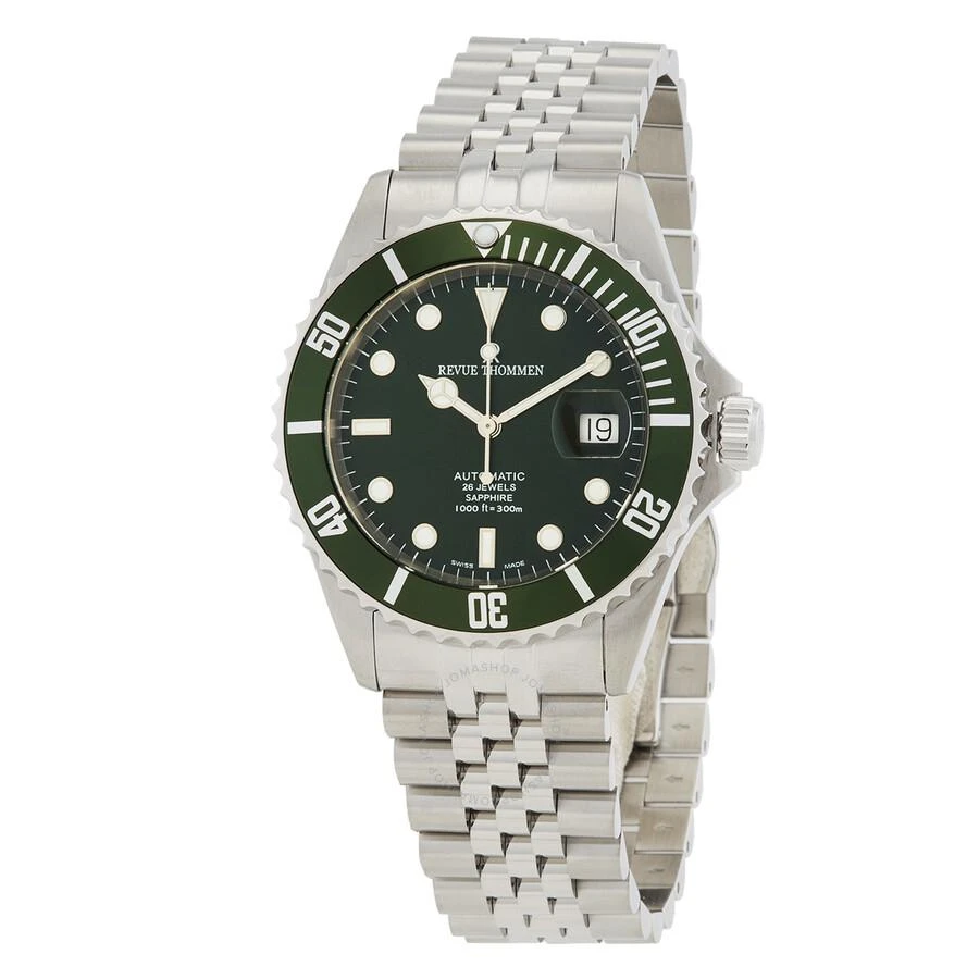 Revue Thommen Diver Automatic Green Dial Men's Watch 17571.2229 1
