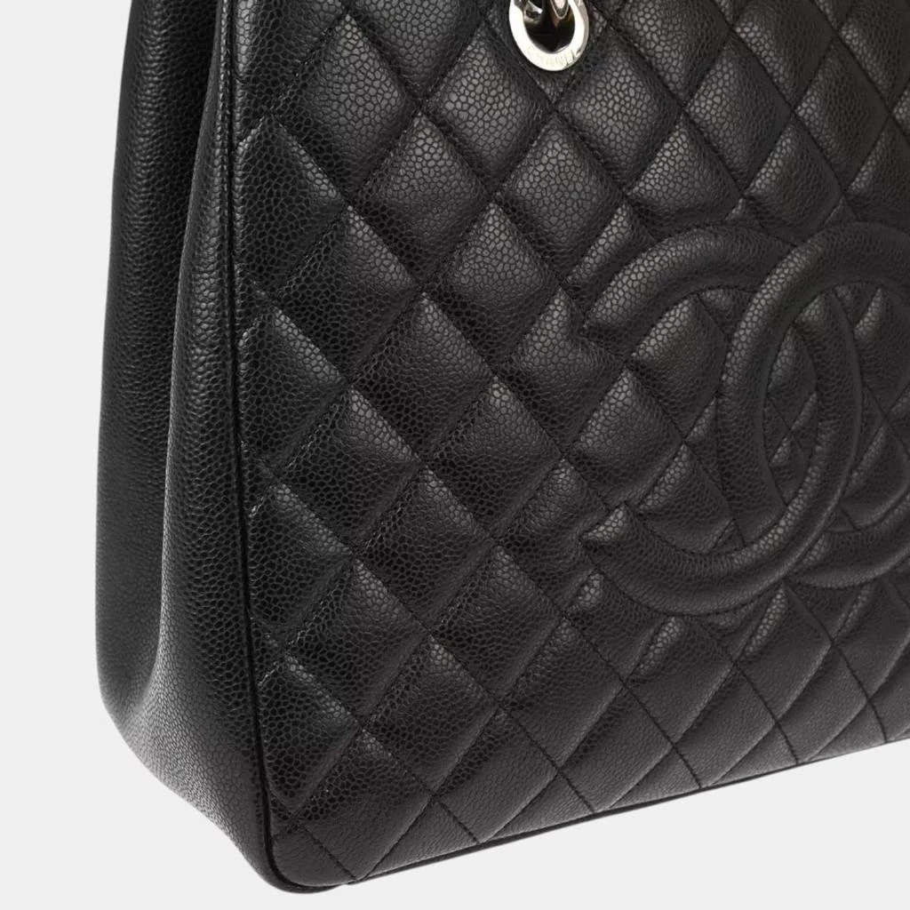 Chanel Chanel Black Calfskin Grand Shopping Tote Bag 11
