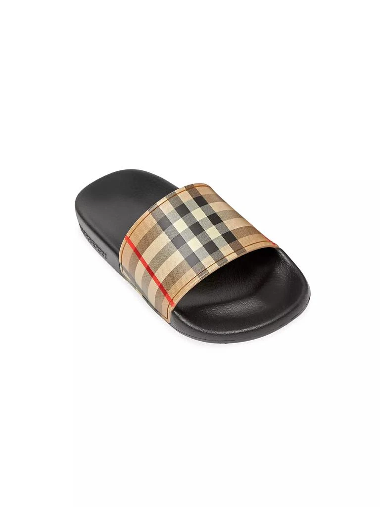 Burberry Little Kid's & Kid's Furley Vintage Check Pool Slides 1