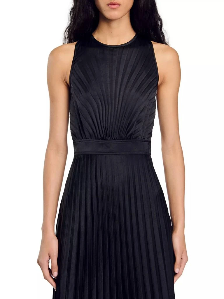 Sandro Pleated Midi Dress 4