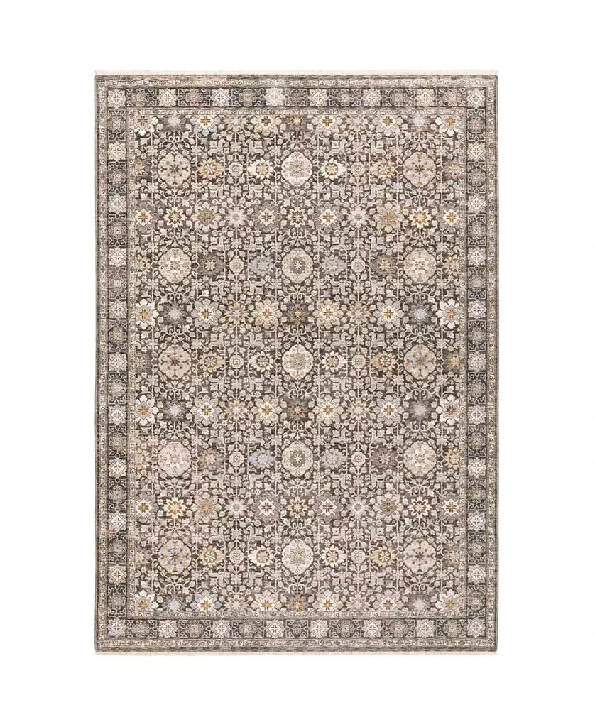 Oriental Weavers Maharaja 71W Gray and Ivory 9'10" x 12'10" Area Rug 1