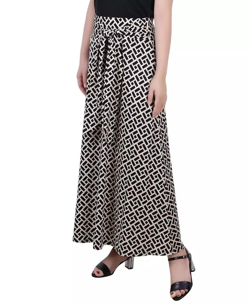 NY Collection Women's Missy Maxi Skirt with Sash Waist Tie 3