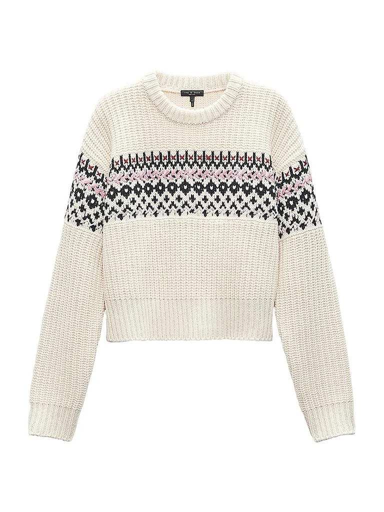 Rag & Bone Leigh Fair Isle-Style Crewneck Sweater 1