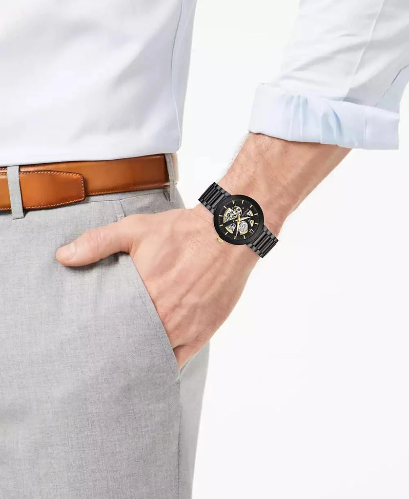 Bulova Men's Futuro Black Stainless Steel Bracelet Watch 42mm 3