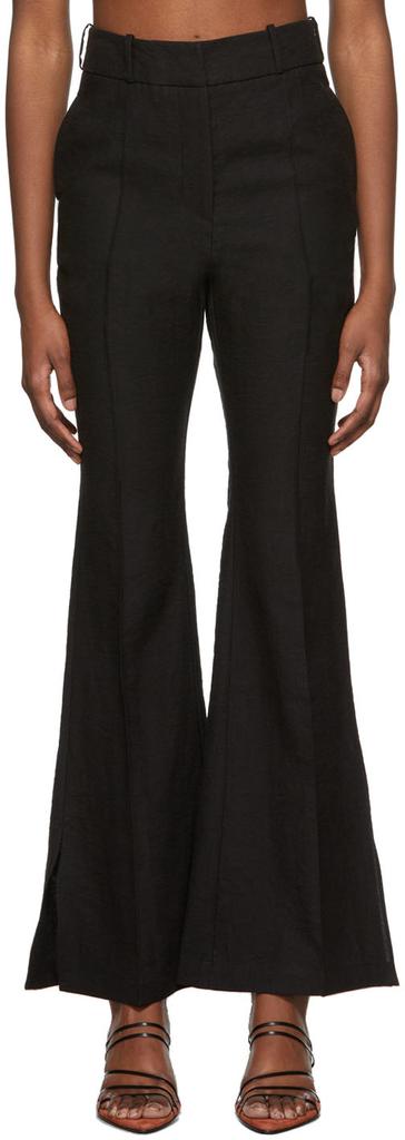 Yuzefi Black Flared Trousers