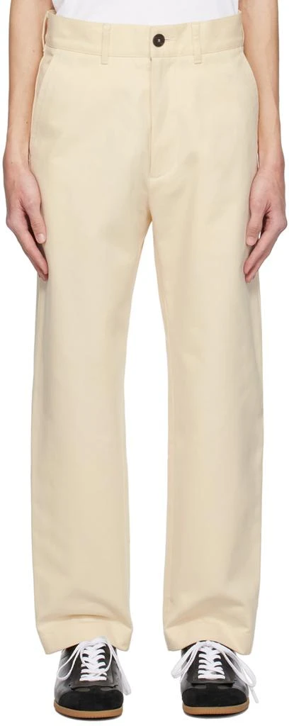 Studio Nicholson Off-White Bill Trousers 1