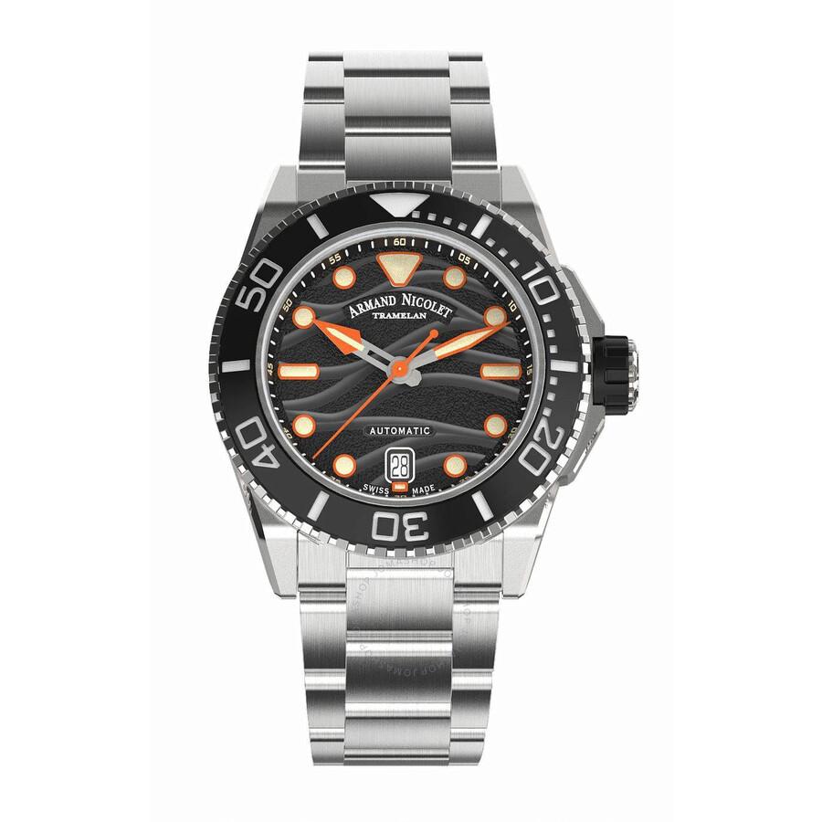 Armand Nicolet JSH Automatic Black Dial Men's Watch A481PGN-NO-MA2481AA