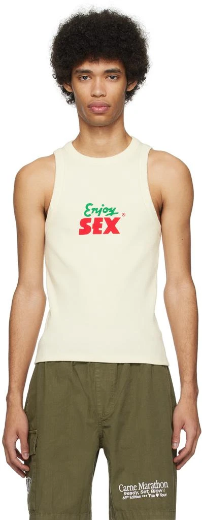 Carne Bollente Off-White 'Enjoy!' Tank Top 1