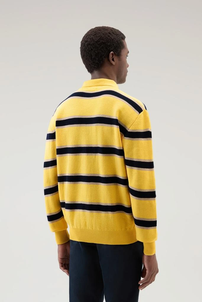Woolrich Long-Sleeved Knit Polo - Men - Multicolor 3