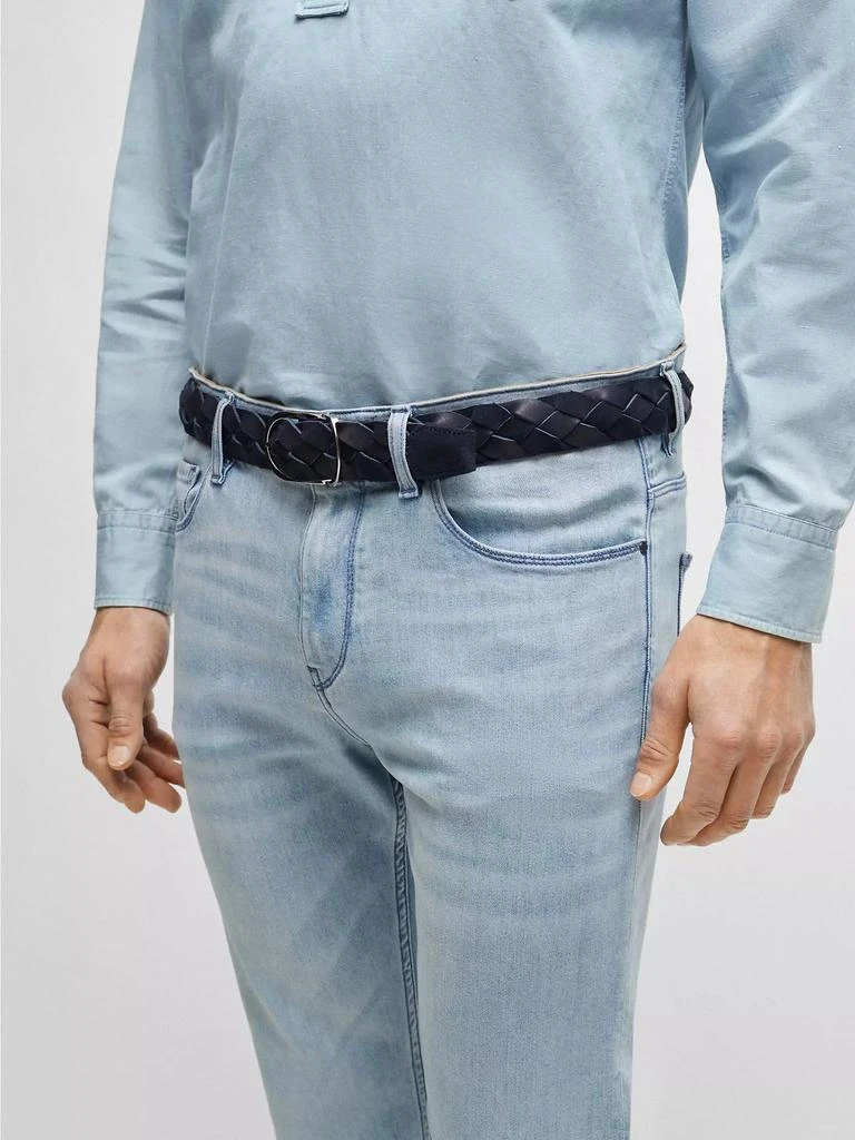 BOSS Woven-Suede Belt with Buckle 4