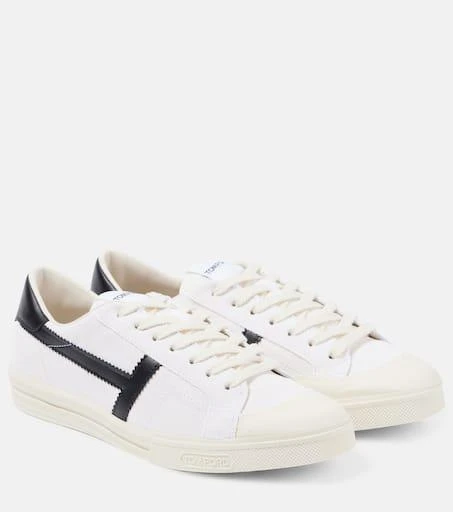 Tom Ford Logo leather sneakers 1