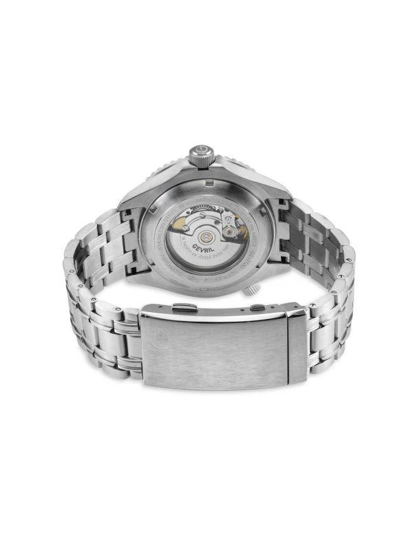 Gevril Hudson Yards 43MM Stainless Steel Automatic Bracelet Watch 2