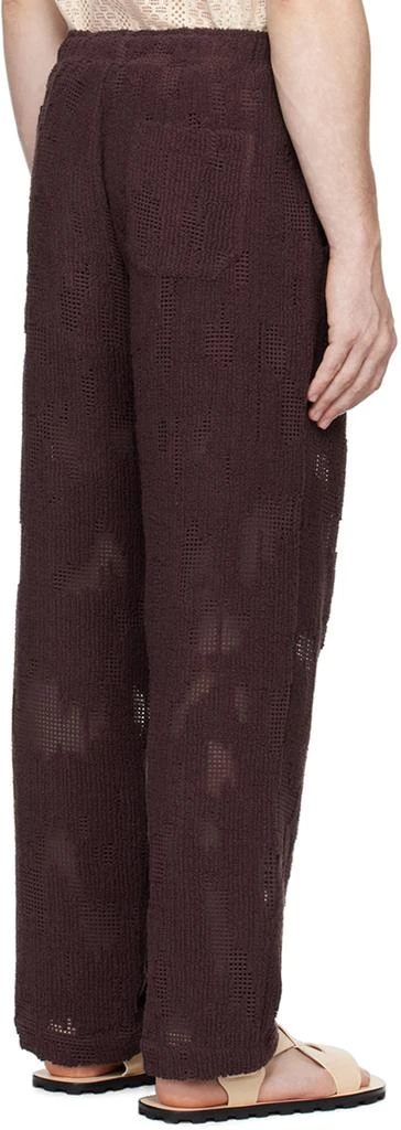 OAS Burgundy Ayora Crochet Sweatpants 3