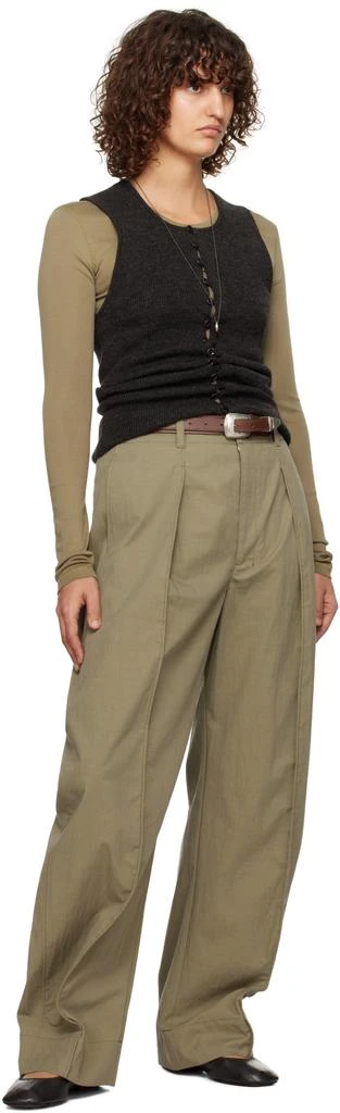 Lemaire Brown Minimal Western Belt 3