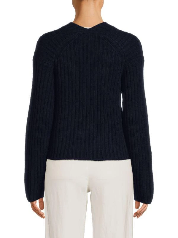 Vince Chunky Wool & Cashmere Ribbed Cardigan 2